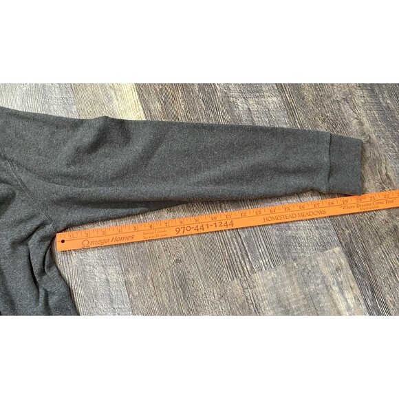 Orvis Mens XL Long Sleeve Mock Neck Pullover Shirt Gray Outdoor Hiking Baselayer - Picture 6 of 6